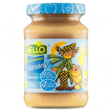 Hello Ovocná přesnídávka s banány a vitaminem C 190g