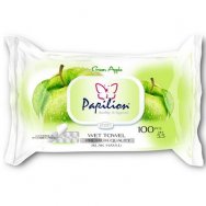Papilion vlhčené ubrousky s klipem 100ks Green Apple