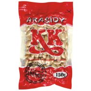 KK Arašídy pražené solené vakuované 150g