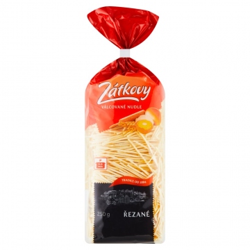 Zátkovy vaječné těstoviny Nudle řezané 250g