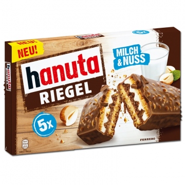 Hanuta Tyčinka křupavá s lískovými ořechy (5x34,5g) 172,5g