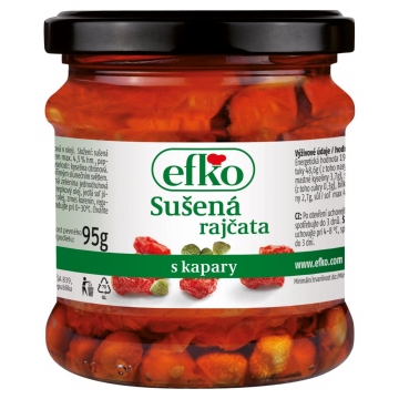 efko Sušená rajčata s kapary 170g