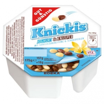 Edeka Jogurt a křupavé s vanilla a čokoláda 157g
