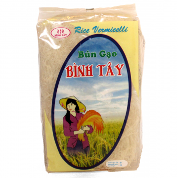 Rýžové nudle vlasové na smažení BINH TAY 200 g