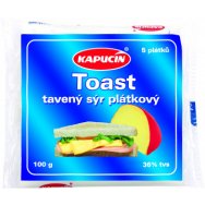 Toast tavený sýr plátkový Kapucín 100 g