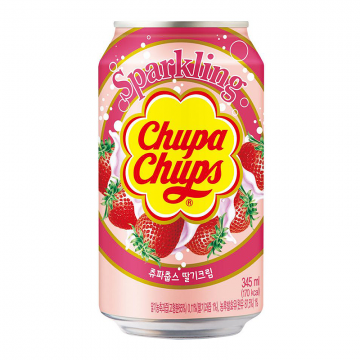 Chupa Chups Strawberry Soda 345ml plech