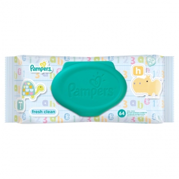 Pampers Fresh Clean 64 Dětské Čisticí Ubrousky