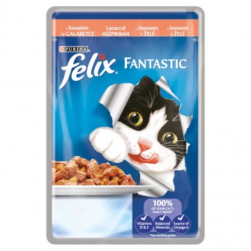 Felix Fantastic kapsička s lososem v želé 100g