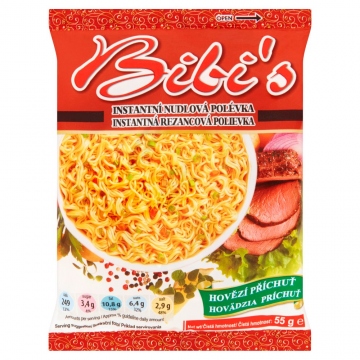 Bibi's Instantní polévka s příchutí hovězí 50g (MY BO)
