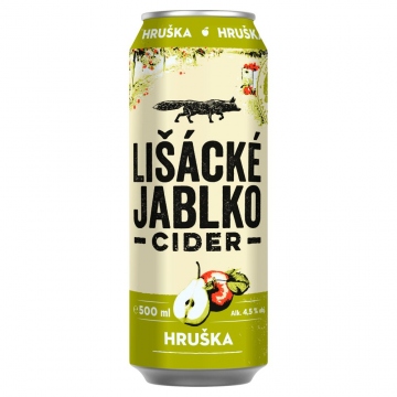 Lišácké jablko Hruška plech 500ml