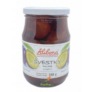 Alibona Švestky Půlené sterilovaný kompot 340g sklo
