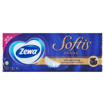 Zewa Softis Standard kapesníky 4 vrstvé 10ks