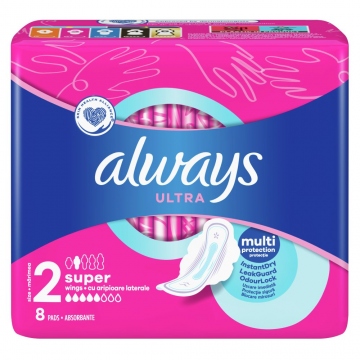 Always Ultra Super plus hygienické vložky 8ks