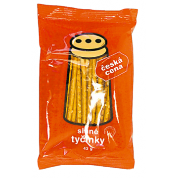 Česká cena Trvanlivé Tyčinky Solené 43g