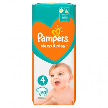 Pampers Sleep & Play 4 (9-14 kg) Value Pack 50 ks
