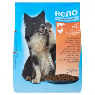 Reno granule hovězí a drůbeží pro psy 3kg
