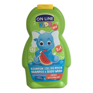On line kids 2v1 šampón a sprchový gel Meloun 250 ml