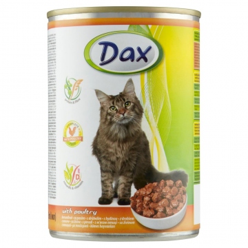 Dax konzerva pro kočky drůbeží 415g