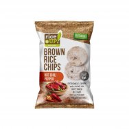 Rice Up celozrnné rýžové chipsy chilli papričky 60g