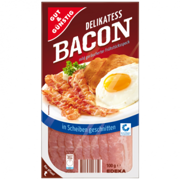 Edeka Slanina Delikatess 100g krajený ( vyro.v Německu)