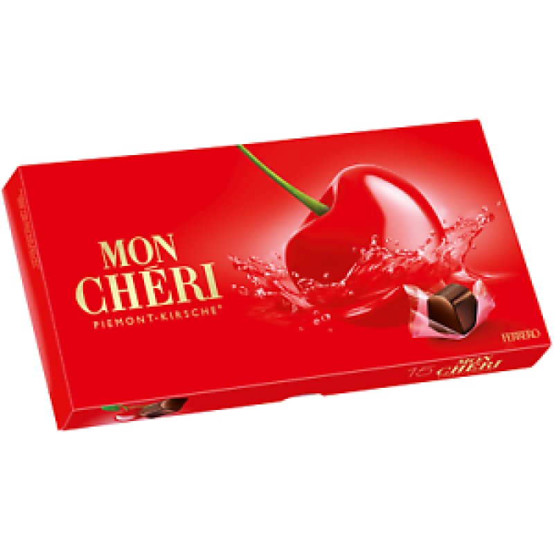 Mon Cheri bonboniéra víšen v čokoládě 157g