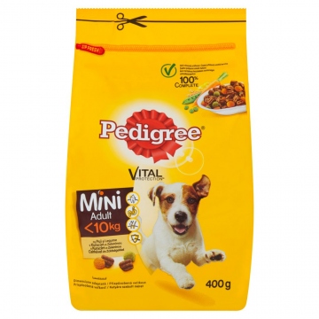 Pedigree Dry Adult Small drůbež a zelenina 400g