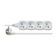 Emos Prodlužovací kabel 4 zásuvky 2m bílý E0412 - 250V , 10A max