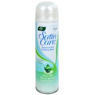 Gillette Satin Care Aloe Vera 75ml Gel na holení pro suchou a citlivou pokožku