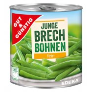 Edeka Fazolové lusky krájené 850ml (německé)
