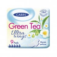 Carin vložky ultra wings green tea 9ks