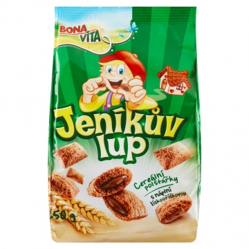 Jeníkův lup - cereální polštářky s náplní lískooříškovou 250g BONAVITA