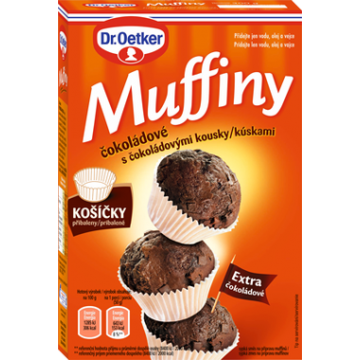 Dr. Oetker Muffiny s čokoládou v prášku 300g