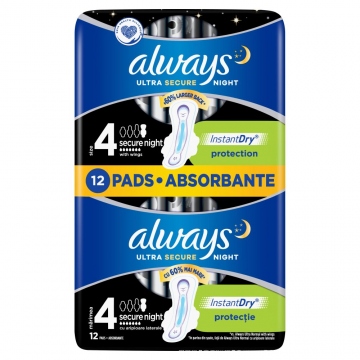 Always vložky Ultra Extra Night Protection 12ks
