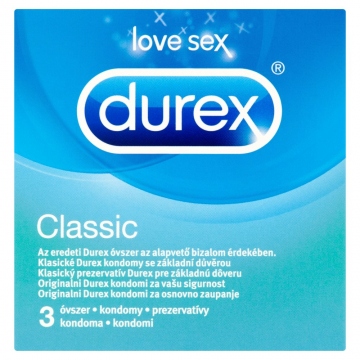 Durex Classic kondomy 3 ks