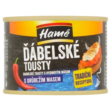 Hamé Ďábelské tousty s drůbežím masem 180 g