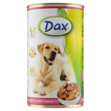 Dax konzerva pro psy telecí 1,24kg