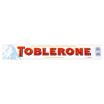 Toblerone čokoláda bílá 100g