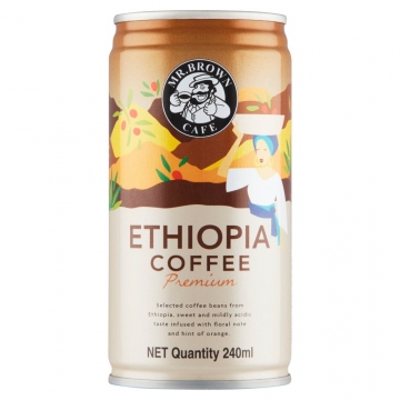 Mr. Brown ethiopia coffee premium 0,24L Plech