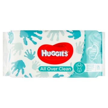 Huggies Single All Over Clean dětské vlhčené ubrousky 56ks