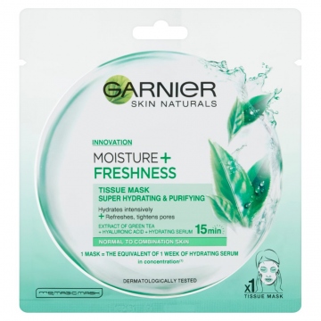 Garnier Moisture + Freshness superhydratační čisticí textilní maska 32 g