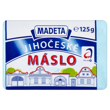 Madeta Jihočeské máslo 125g - 82%