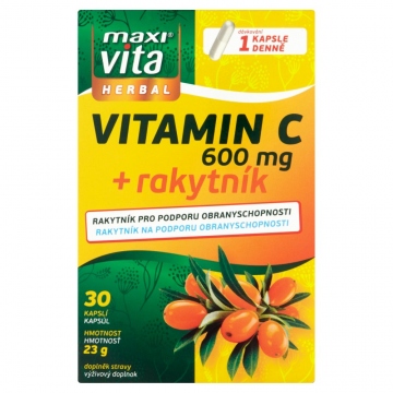MaxiVita Herbal Vitamin C + rakytník 23g