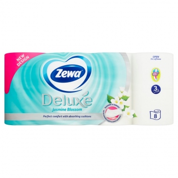 Zewa Deluxe toaletní papír 8ks 3v jasmine blossom