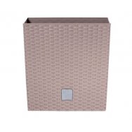 Květináč RATO LOW + vklad mocca 20cm (7529u)