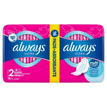 Always Ultra Super plus hygienické vložky 16ks