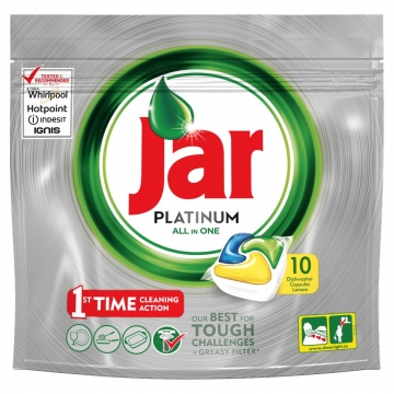 Jar Platinum Kapsle Do Automatické Myčky Nádobí Lemon 10 Ks