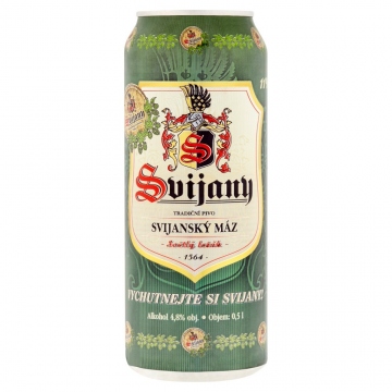 Svijany Svijanský Máz pivo světlý ležák 0,5l plech