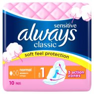 Always vložky classic wings normal sensitive 10ks (size1)
