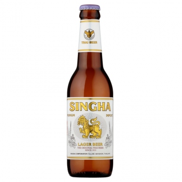 Singha Thai Premium Lager 330ml Thajské pivo sklo ( nevratná láhev )
