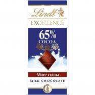 Lindt Excellence Mléčná čokoláda 65% kakaa 80g